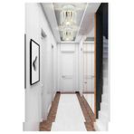 Lambadar Kristal Taşlı Model Modern Tekli Plafonyer Model Beyaz Avize Beyaz Tek Ebat 15 X 20 3500-1Whtkristal