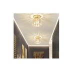 Lambadar Kristal Taşlı Model Modern Tekli Plafonyer Model Gold Avize Gold Tek Ebat 15 X 20 3500-1Goldkristal