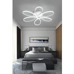 Lambadar Papatya Model Plafonyer Modern Led Beyaz Işık Ultra Power Led Avize Salon Mutfak Oda Hol Ledli Avize Beyaz Tek Ebat 45 X 45 0007-Papatya-Wht-Plafonyer