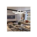 Lambadar Papatya Model Sarkıt Modern Led Beyaz Işık Ultra Power Led Avize Salon Mutfak Oda Hol Ledli Avize Beyaz Tek Ebat 45 X 45 0008-Papatya-Wht-Sarkit