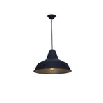 Lambadar Retro Rustik Model Modern Metal Tekli Sarkıt Siyah Avize Siyah/Gold Tek Ebat 3506-Svm14Bg