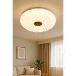 Lambadar Ronark Model Özel Tasarım 42 Cm Büyük Boy Modern 3 Renk(BEYAZ-GÜN IŞIĞI-SARI) Plafonyer Led Avize
