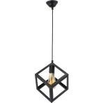 Lambadar Rustik Retro Model Geometrik Sarkıt Metal Küp Avize - Eskitme