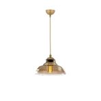 Lambadar Special Model Tekli Gold Modern Füme Camlı Sarkıt Avize