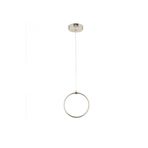 Lambadar Tekli Halka Sarkıt Modern Led Beyaz Işık Ultra Power Led Avize Salon Mutfak Oda Hol Ledli Avize Krom Tek Ebat 30 X 70 0009-Halka-1Krom-Sarkit