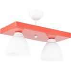 Lambadar Tekli Kare Kırmızı Spor Model Modern Avize - 2