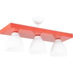 Lambadar Tekli Kare Kırmızı Spor Model Modern Avize - 3