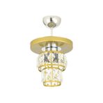 Lambadar Tekli Kristal Taşlı Lüks Modern Spor Model Yuvarlak Tepsi Eskitme Avize Eskitme Tek Ebat 0084-1Yuvesktasli