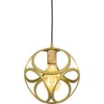 Lambadar Tekli Modern Çember Küp Model Sarkıt Avize - Gold - 1