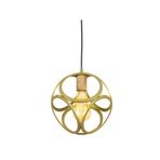 Lambadar Tekli Modern Çember Küp Model Sarkıt Avize Gold Tek Ebat 3538-1Goldyuvküp
