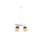 Lambadar Tekli Modern Tarz Kayık Model Metal Camlı Sarkıt Avize Nocolor-129B0Ee9 Tek Ebat 3562-2Wht