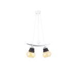 Lambadar Tekli Modern Tarz Kayık Model Metal Camlı Sarkıt Avize Nocolor-A43Feb26 Tek Ebat 3561-2Wht