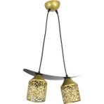 Lambadar Tekli Paparta Motif Kayık Model Tarz Sarkıt Avize - Gold - 2