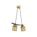 Lambadar Tekli Paparta Motif Kayık Model Tarz Sarkıt Avize Gold Tek Ebat Unisex 3563-2Goldpapatya