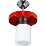 Lambadar Tekli Yuvarlak Tepsi Kırmızı - 1