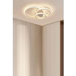 Lambadar Üçlü Halka Model Plafonyer Modern Led Beyaz Işık Ultra Power Led Avize Salon Mutfak Oda Ledli Avize Beyaz Tek Ebat 70 X 20 0011-Halka50-40-30-Wht-Plafonyer