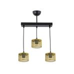 Lambadar Üçlü Kafes Model Modern Sarkıt Avize Gold_2 Tek Ebat 3540-3Golddikkafes