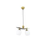 Lambadar Üçlü Modern Tarz Kayık Model Metal Camlı Sarkıt Avize Nocolor-248558C6 Tek Ebat 3560-2Gold