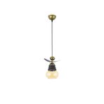 Lambadar Üçlü Modern Tarz Kayık Model Metal Camlı Sarkıt Avize Nocolor-32690690 Tek Ebat 3561-1Esk
