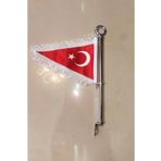 Lambbos Motosiklet Bayrağı 2 Adet Kuba Cg Mondial Vb.makam Bayrağı Nikel Üniversal Beyaz