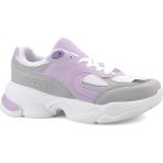Lambirlent Kadın Yüksek Topuk Sneakers Spor Ayakkabı - Mor