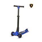 Lamborghini Lisanslı L1 LUXURY Katlanabilir 3 Tekerlekli Işıklı Çocuk Scooter