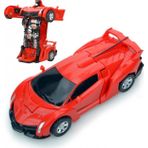 Lamborghini Robota Dönüşen Araba 14 Cm Kırmızı