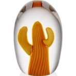 La'Medore Cactus 8x8x13 cm Orange Glass Decor