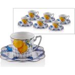 Lamedore Lemons Serisi 6 Lı Kahve Fincan Seti 125 cc - Renkli - 125 ml