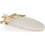 Lamedore Love Bird Serisi Beyaz Oval Sunum Tabağı