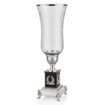 La'Medore Silver 18 x 18 x 55 cm Ramones Uzun Cam Mumluk