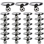 LAMEK 28 adet futbol bilekliği, çocuk, futbol, arkadaşlık bilekliği, fermuarlı, futbol, arkadaşlık bilekliği, futbol partisi, erkek ve kız çocukları için ideal hediye