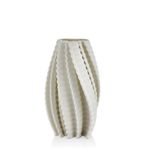 La'MeVazodore Abstract Spiral Beyaz 3D 19x20x35 cm Vazo