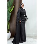 Lamia Giyim Gökben Krep Abiye Siyah