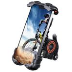 Lamicall Bisiklet Telefon Tutacağı, Motosiklet Telefon Tutacağı, Motosiklet Gidon Cep Telefonu Kelepçesi, iPhone 14 Plus/Pro Max, 13 Pro Max, S9, S10 ve Daha Fazlası için Scooter Telefon Klipsi, 4,7