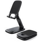 Lamicall Masa için Katlanabilir Telefon Standı - Yüksekliği Ayarlanabilir Cep Telefonu Tutacağı Taşınabilir Cep Telefonu Yuvası Masaüstü Yuvası iPhone 15 14 13 Pro Max Mini, 12 11 XR X 8 7 6 Plus SE,