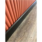 Laminant Parke Süpürgelik Düz F Model 8cm Siyah