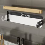 Lamizon Ahşap Bar Modern Rulo Kağıt Havluluk Askısı Peçetelik Kağıt Havlu Rafı - Beyaz