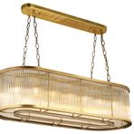 lampaLuce Albinia Özel Çubuk Taşlı Salon Sarkıt Avizesi Yemek Masası Üzeri Sarı 16'lı 60x100cm
