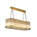 LampaLuce Lampaluce Albinia Özel Çubuk Taşlı Salon Sarkıt Avizesi Yemek Masası Üzeri Sarı 16'lı 60x100cm Sarı Malzeme: Cam + Metal Ölçü: Çap: 60 Cm Yükseklik: 100 CmDuy Tipi : E14 Duylu