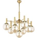 Lampaluce Sfera Modern Tasarım 9'lu Avize Sarı