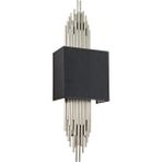 Lampaluce Straordinario Modern Tasarım Metal ve Kumaş Aplik 65cm Krom