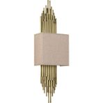 Lampaluce Straordinario Modern Tasarım Metal ve Kumaş Aplik 65cm Sarı