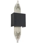 Lampaluce Straordinario Modern Tasarım Metal ve Kumaş Aplik 85cm Krom