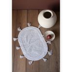 Lampetie | Elora Tekli Banyo Paspası 40x60 Ekru