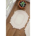 Lampetie | Eris Tekli Banyo Paspası 45x60 Beyaz