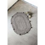 Lampetie | Eris Tekli Banyo Paspası 45x60 Gri