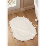 Lampetie | Eris Tekli Banyo Paspası 50x80 Beyaz