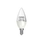 Lamptime 5,5 W Şeffaf E14 6500K Beyaz Işık 302604 10'lu LED Mum Ampul