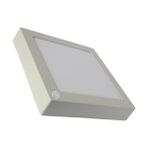 LAMPTIME Sıva Üstü Slim Led Downlight Ir Sensörlu Beyaz Gövde 24W Kare 6500K Beyaz Işık